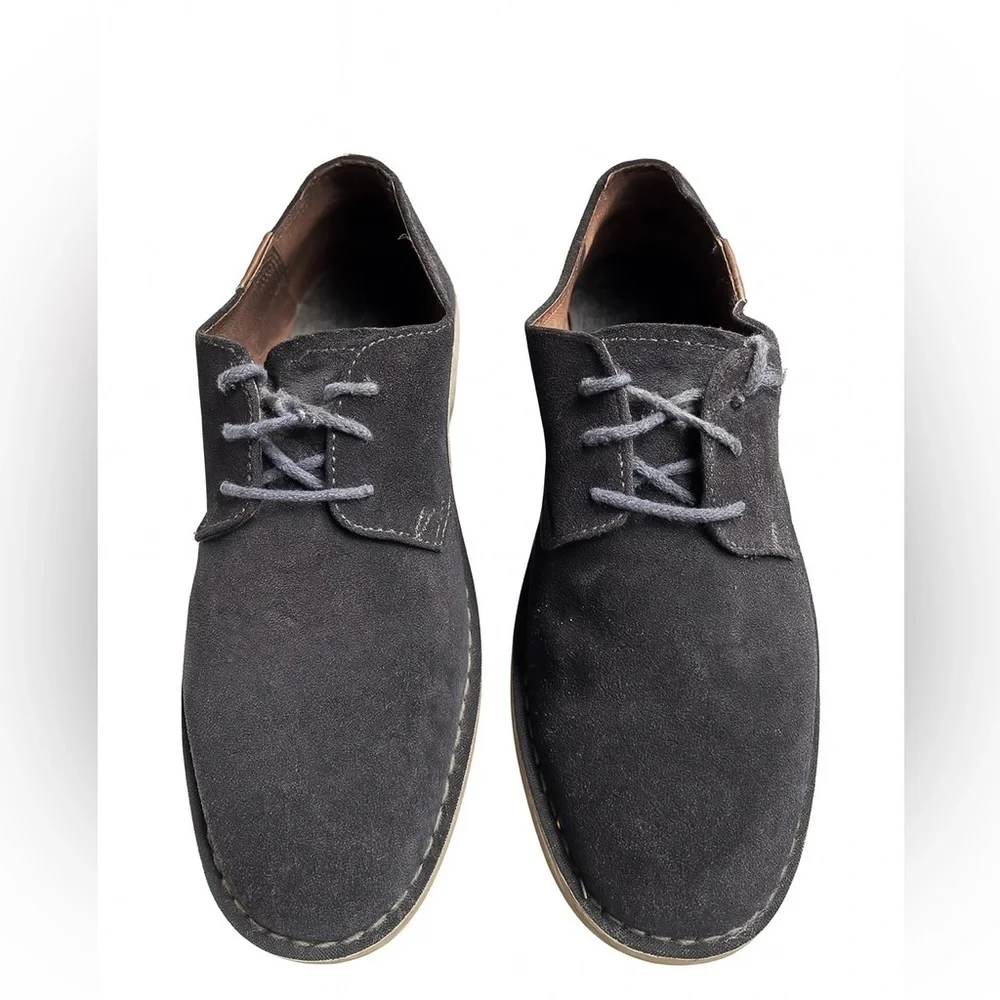 Johnston & Murphy Suede Shoes Sz 8.5 | Dark Gray | Dress or Casual | Lace-Up